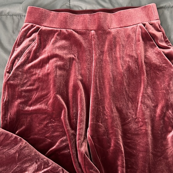 Loft Velvet Pull On Pant Slim Pant Size 6 - Picture 2 of 9